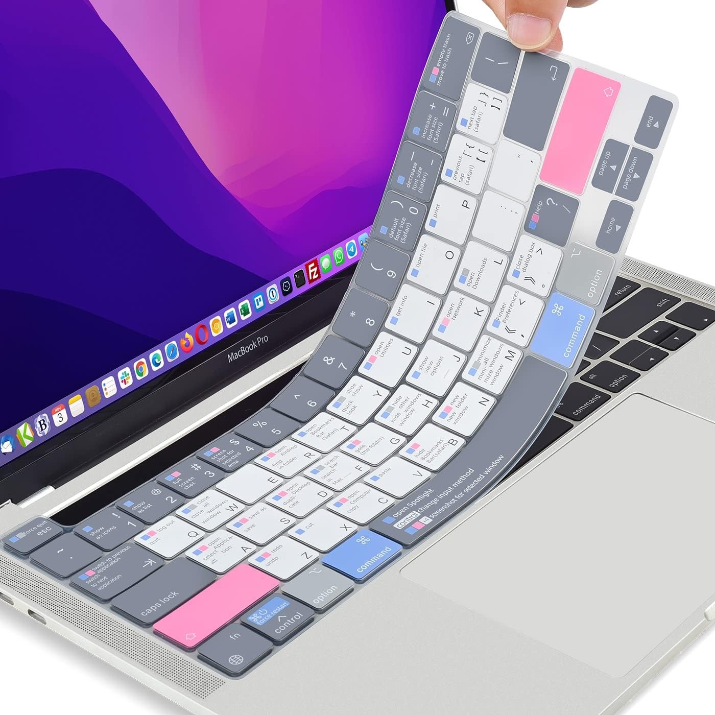 Keyboard Cover 13" Mac OS Shortcuts CaseBuy Silicone MacBook