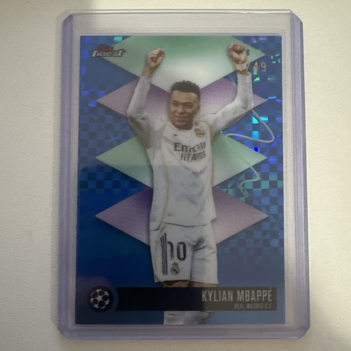 2026 Topps Finest Kylian Mbappe 528 Refractor /49 - Rare - Real Madrid - NM