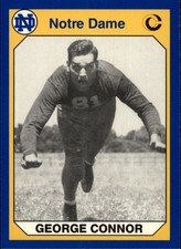 1990 Notre Dame 200 #195 George Connor - FB