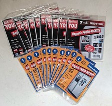 20 Individual Freeze A Frame Magnetic Photo Pocket 2-1/2" x 3-1/2" and 5"  5"