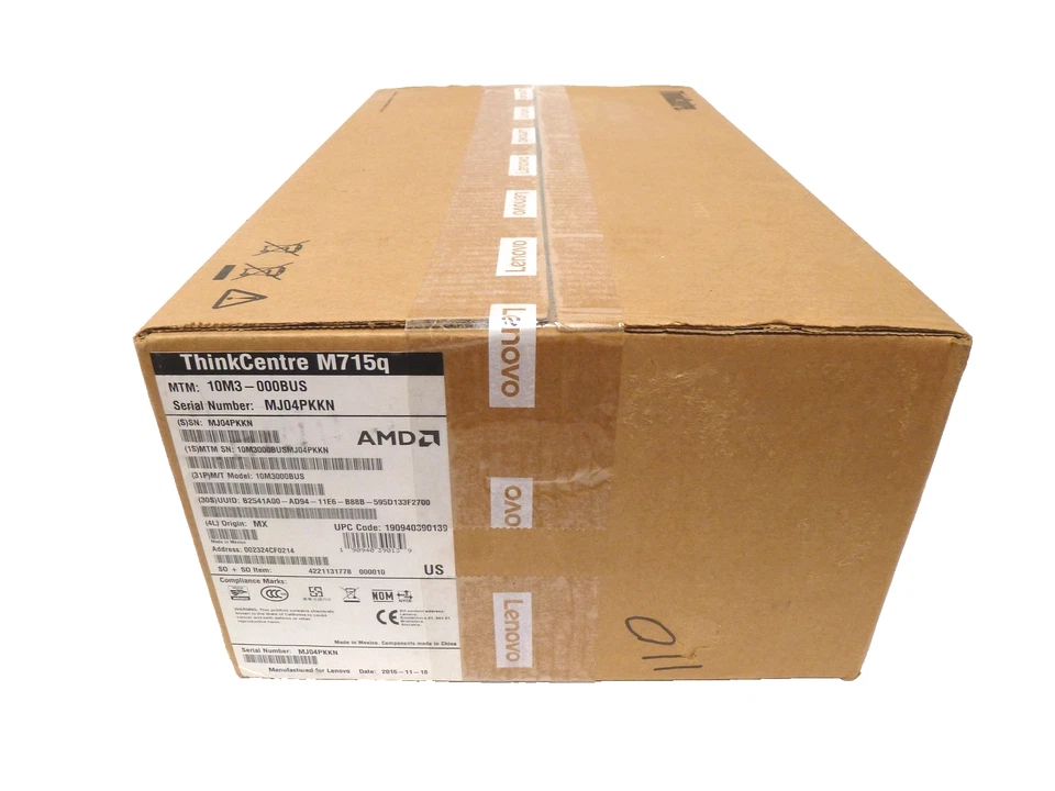Lenovo ThinkCentre M715q (10M3000BUS) APU A10-9700E (3.00 GHz) 4GB DDR3 500GB HD - Image 3 of 4
