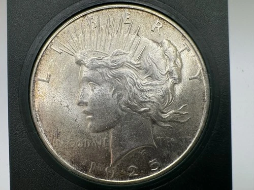 Brilliant GEM Uncirculated $1 1925 Peace US Silver Dollar 90% BU SUPER FRESH