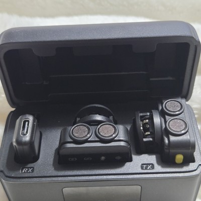 Wireless Microphone Dual Set Cellphone Compatible   LYM-DMM2   Open Box