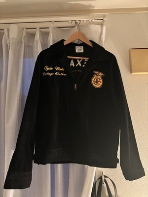 FFA vintage ジャケット Texas Original FFA Texas Embroidered Casual Jacket Collar Zip-Up Vintage