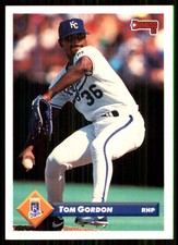 Tom Gordon 1993 Donruss #497 Royals MLB READ FREE SHIPPING AutographDen