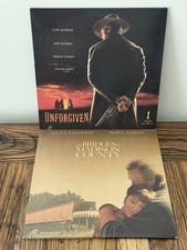 Unforgiven  Bridges of Madison County LaserDisc Lot Clint Eastwood, 2 Films 
