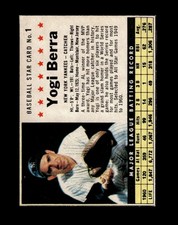1961 Post Set-Break #  1 Yogi Berra NR-MINT *GMCARDS*