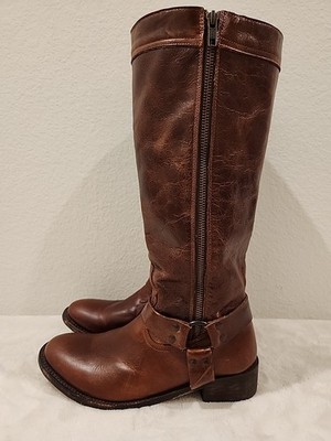 Dan Post Womens 8.5 Dingo Dean Harness Western Brown Leather Boots
