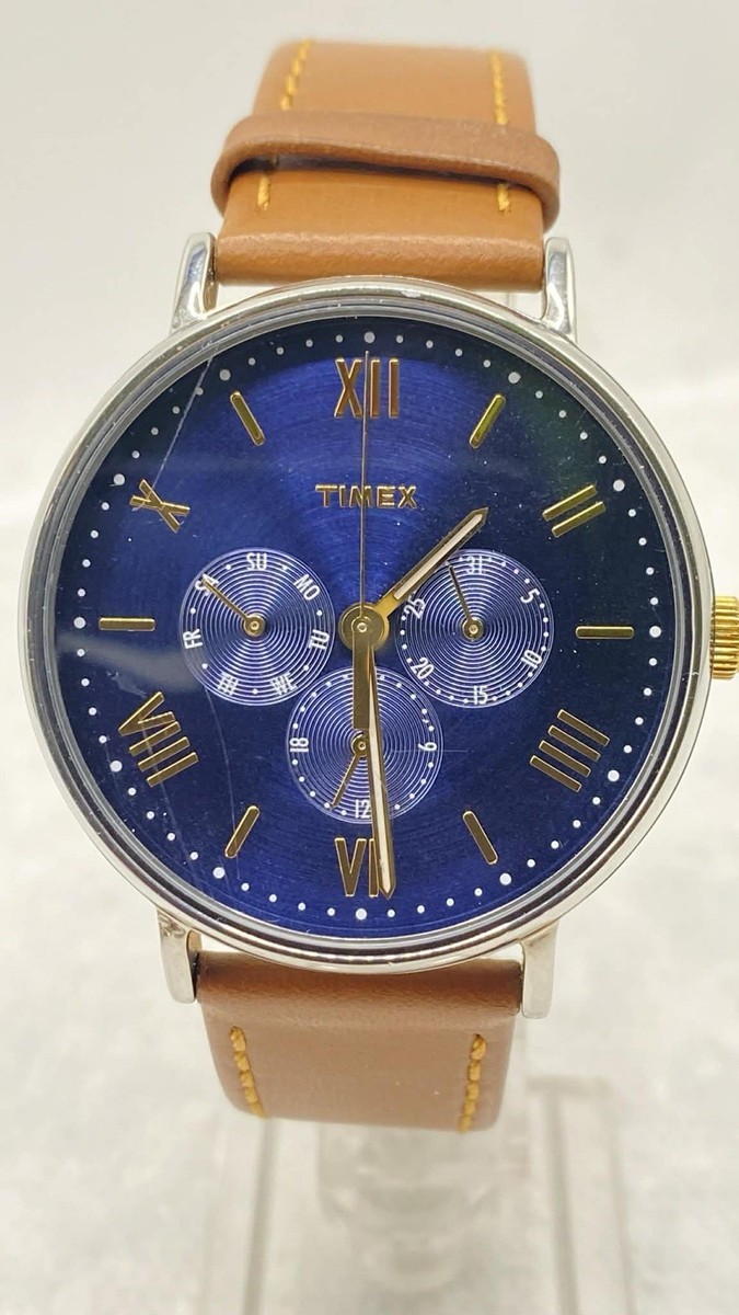 Timex TW2R29100 Men's Southview 41 Chronograph Light Brown Leather