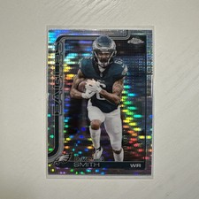 2025 Topps Chrome Football Devonta Smith #244 Pulsar Refractor Eagles 📈📈📈