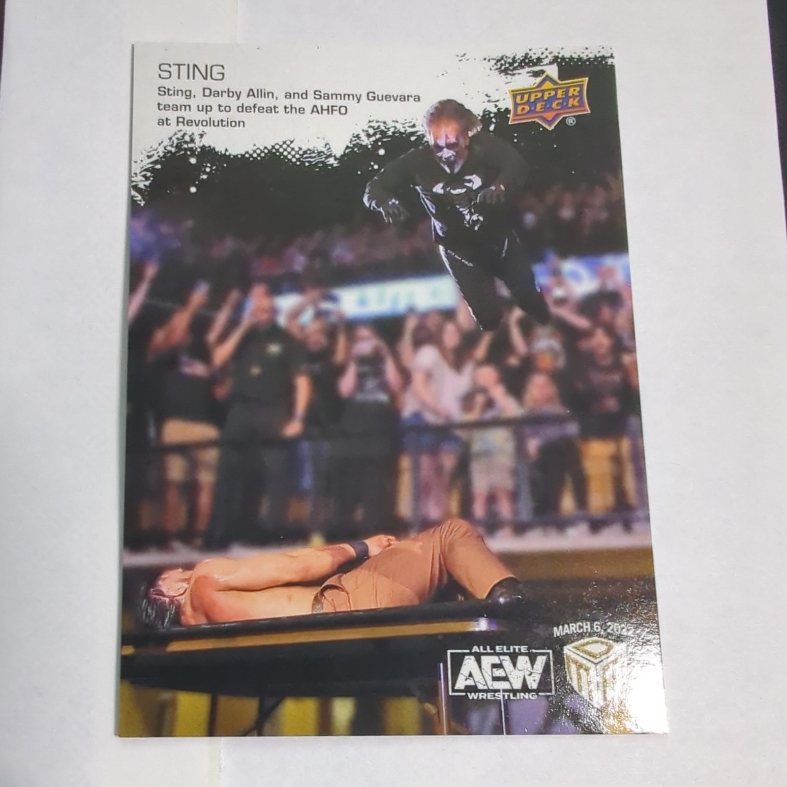 2022 Upper Deck AEW Match Dated Moments Revolution Sting #3