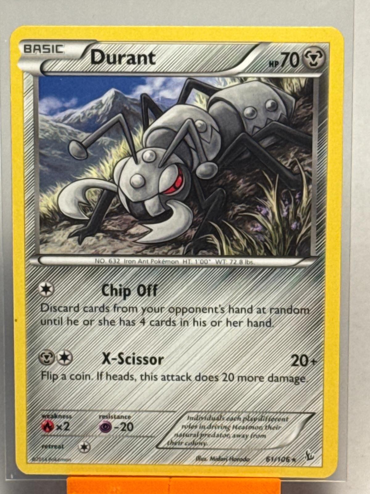 Durant 61/106 Rare Flashfire Pokemon Lightly Played