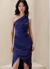 Banana Republic Blue Satin Dress - Size 18