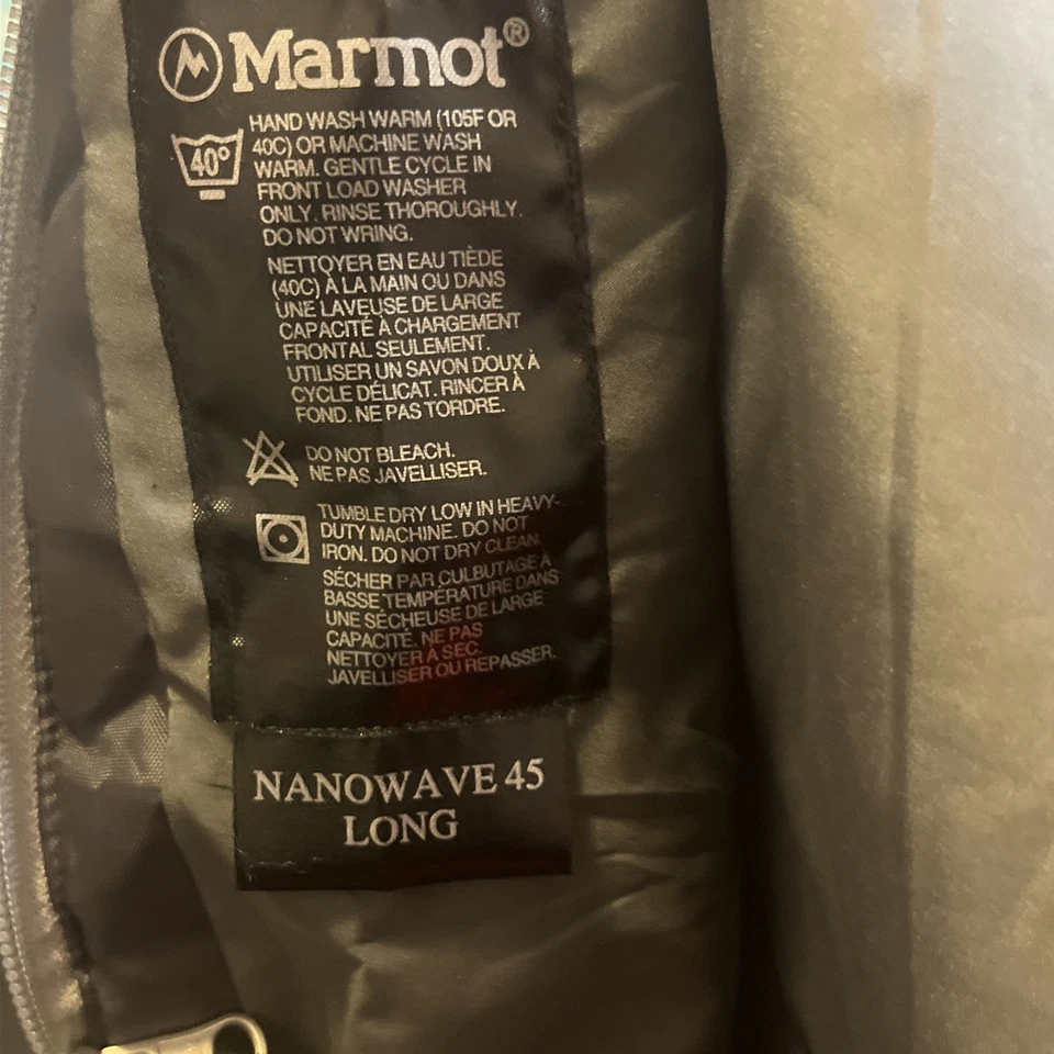 Спальный мешок Marmot NanoWave 45 красный премиум-класса упаковываемый легкий - Изображение 2 из 4