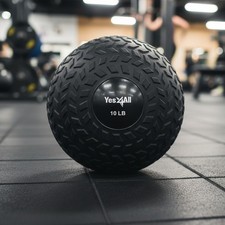 Slam Ball for Core Strength, 10lbs - Durable PVC Design with Grip Texture