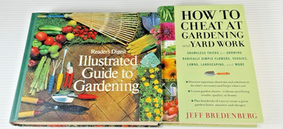 Gardening Book Lot Readers Digest Guide & How To Cheat At Gardening