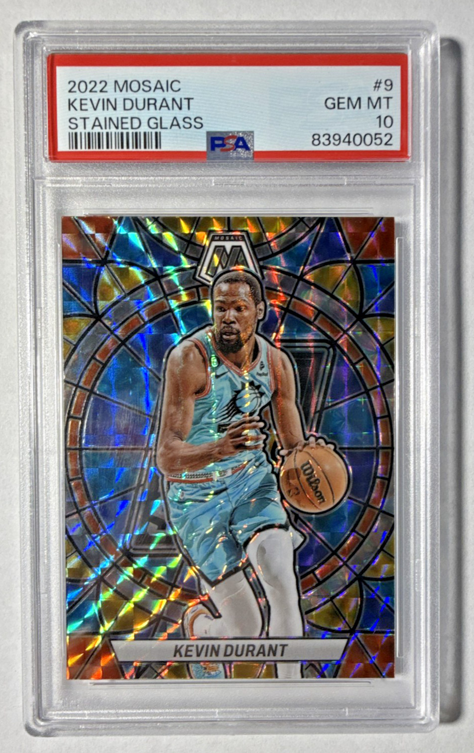 Kevin Durant 2022 Mosaic #9 Stained Glass /(SSP) Price Guide
