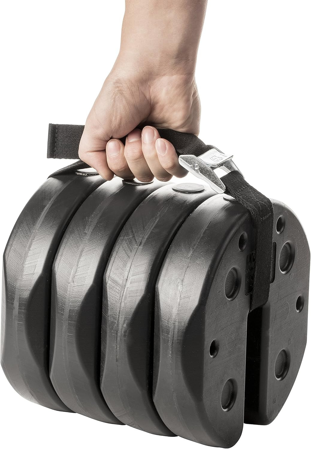 Weight Set Of 4 And Carry Strap With No-pinch Design