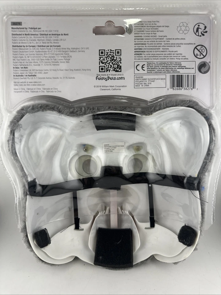 Feisty Pets Sammy Suckerpunch Cambio de Boca Niño Máscara Disfraz Accesorio Rubíes Foto 4 de 4