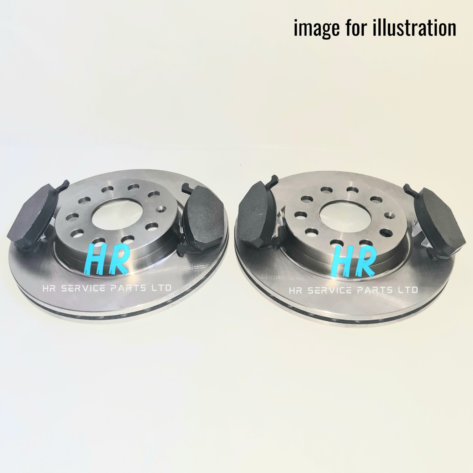 NEW REAR BRAKE DISCS WITH BRAKE PADS FOR VW CADDY C20 1.6 TDI 10-16