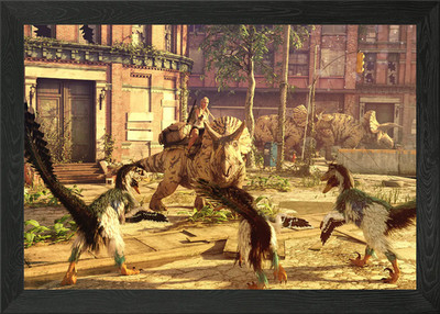 Raptor Jagd Gerahmtes Wandbild Poster Leinwanddruck Bild