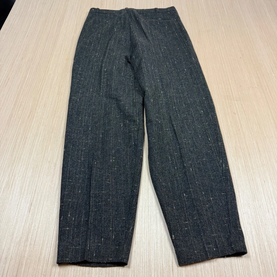 Pantalones plisados vintage Atomic Fleck años 70 80 Drop Loop para hombre 30x30 cónicos Foto 3 de 4