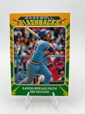 2024 Topps Heritage Baseball Flashbacks Hank Aaron #BF-1 Milwaukee Brewers