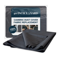 40" x 3 Yard Black Cambric Dust Cover Fabric House2Home