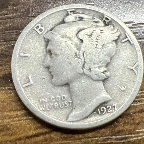 1927 MERCURY SILVER DIME ACTUAL COIN Get More Today & Save Shop Here Buy Here