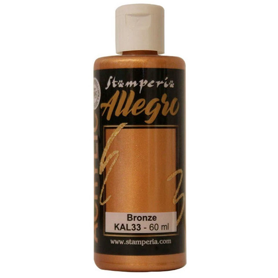 Allegro Bronzo ml 59 - Colore Acrilico by Stamperia - Bronze