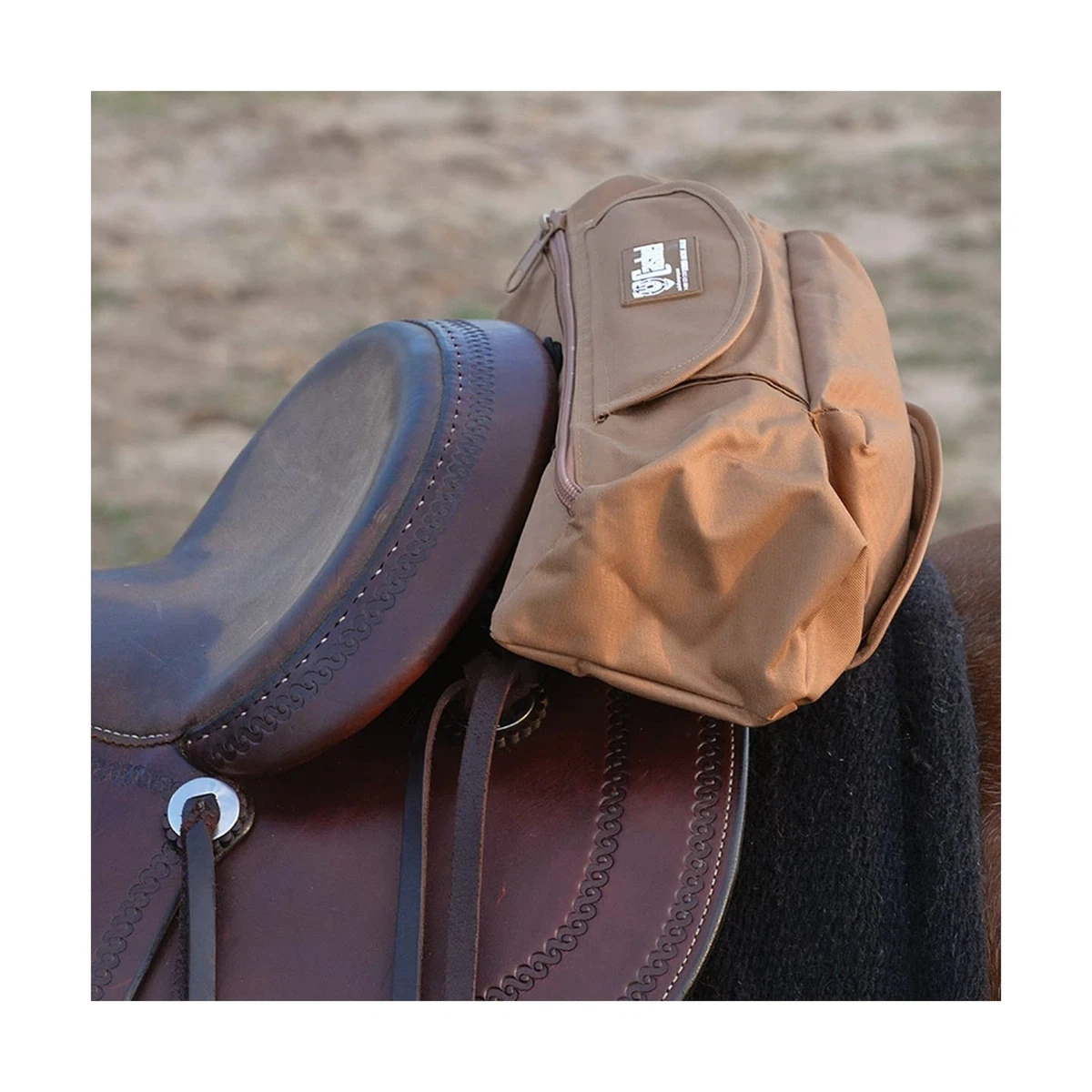 Cashel Deluxe Cantle Bag Brown その他ペット用品、生き物
