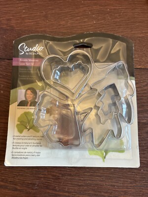 Studio By Sculpey Shape Makers Leaf Set IV Gingko Oak Heart Donna Dewberry New