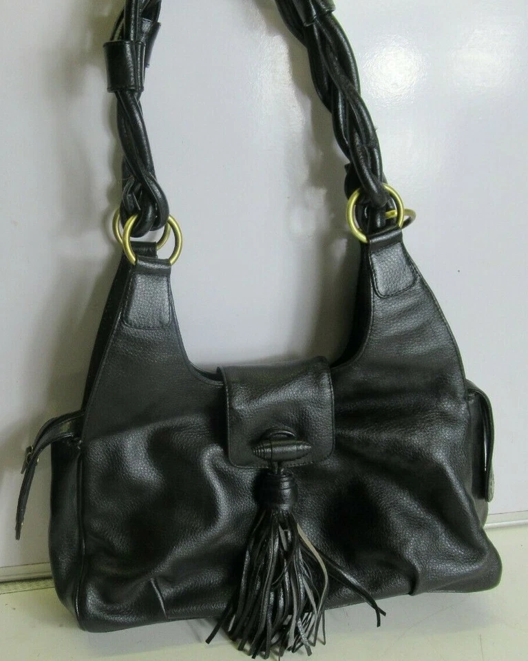 Tommy And Skate Shoulder Bag Soft Black Leather - Image 3 of 4