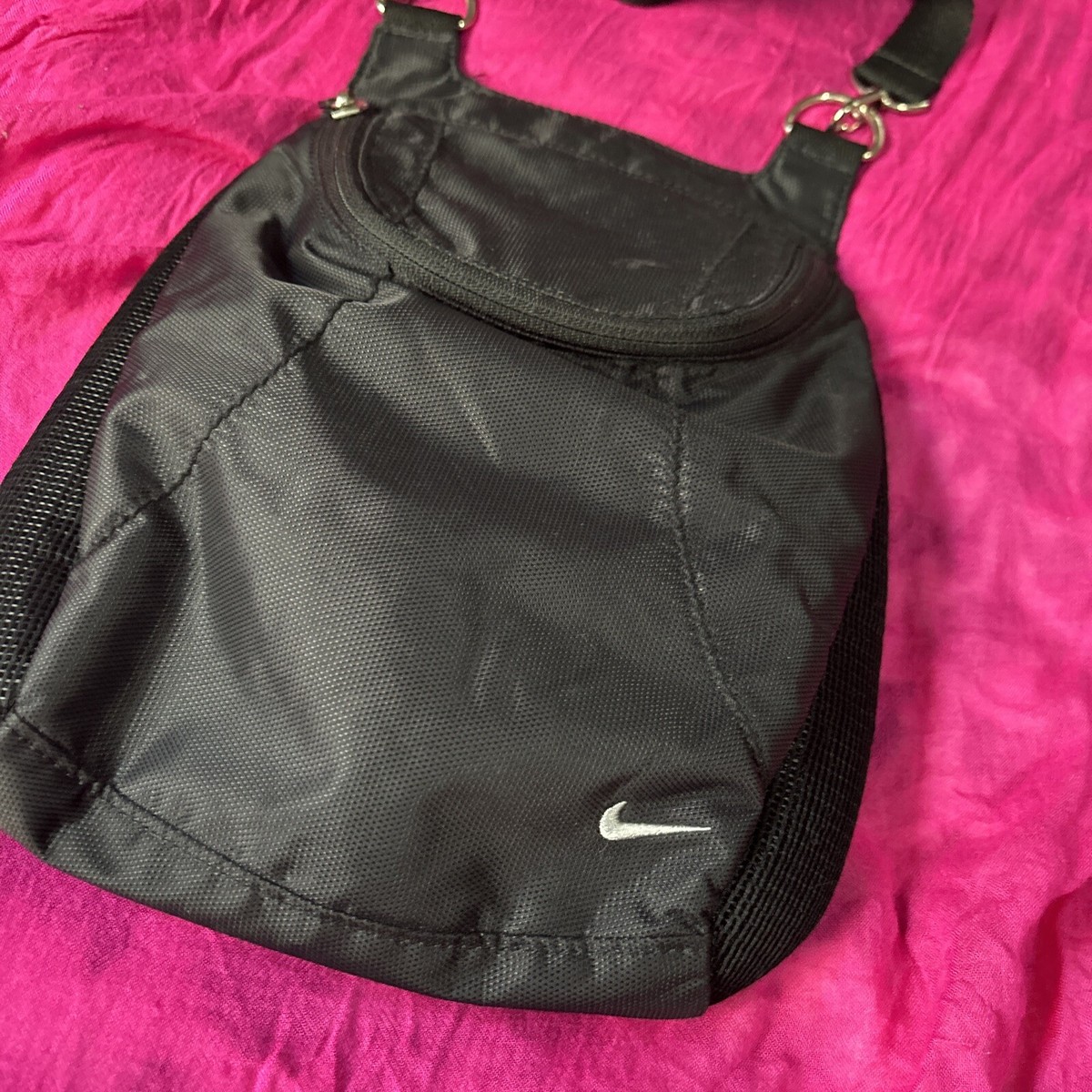 バッグ 90s NIKE 2WAY shoulder bag SWOOSH BLACK バッグ 90s NIKE 2WAY shoulder bag SWOOSH BLACK Vintage Y2K