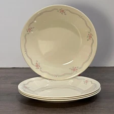 Set of 4 Vintage Corelle English Breakfast Bread Dessert Plates 6.75"