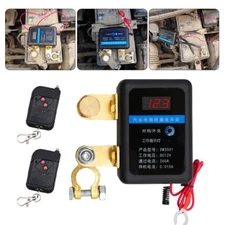 1/2 Remotes Car Battery Disconnect Relay Master 12V 260A Kill Cut-off Switch US