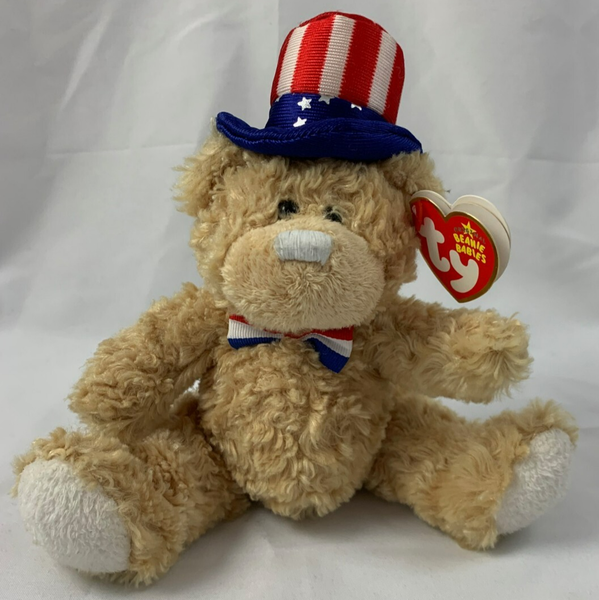 Ty Beanie Babies Baby Independence BäR PlüSchtier Kuscheltier Stofftier 16 Cm-image