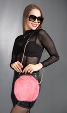 917 NEW WONDERFUL REAL MINK HANDBAG PURSE LUXURY FUR BEAUTIFUL LOOK