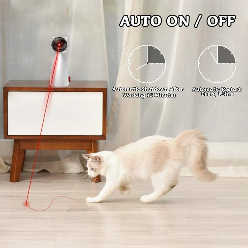 Cat Toy Automatic Rotating toy Pointer for Cats Pet Dog - Image 3 of 4