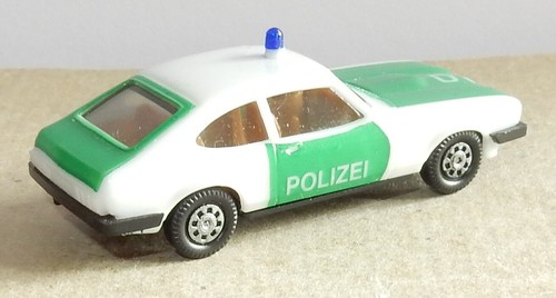 Una MICRO HERPA HO 1/87 FORD CAPRI III GHIA 3.0 POLIZEI POLICE TEDESCA - Foto 2 di 3