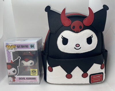 Kuromi Plush Backpack Hot Topic Loungefly Devil Kuromi Mini
