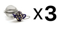 Norpro Stainless Steel Tea Infuser Tea Pot Ornament Decorative Mesh (3-pack) on sale Norpro Stainless Steel Tea Infuser Tea Pot Ornament Decorative Mesh (3-pack) on sale