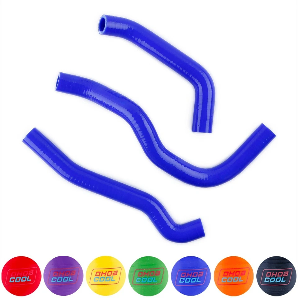 Para 1987-2007 KAWASAKI KLR 650 KLR650 Silicona Radiador Refrigerante Mangueras Tubo Azul Foto 4 de 4