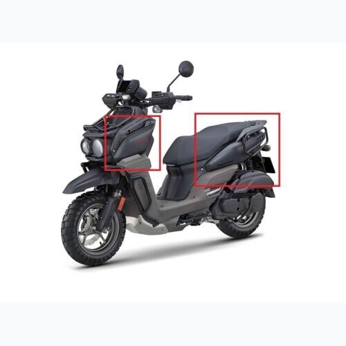 Genuine Front and Rear Side Covers for Yamaha Zuma 125 22-25 Gray
