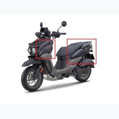 Genuine Front and Rear Side Covers for Yamaha Zuma 125 22-25 Gray