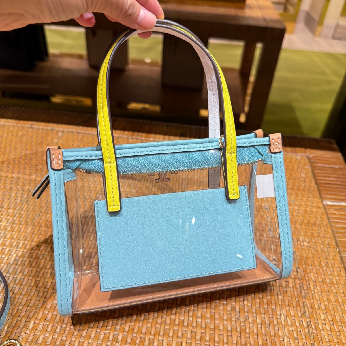 Tory Burch Blake Clear Mini Tote 165833 $328