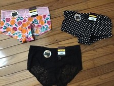 NWT NOBO No Boundaries Boyshort Panties Size M  LOT OF 3 Boyshorts  T13-17 