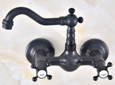 Kitchen Wet Bar Bathroom Sink Faucet Tap Oil Rubbed Bronze Wall Mounted enf470