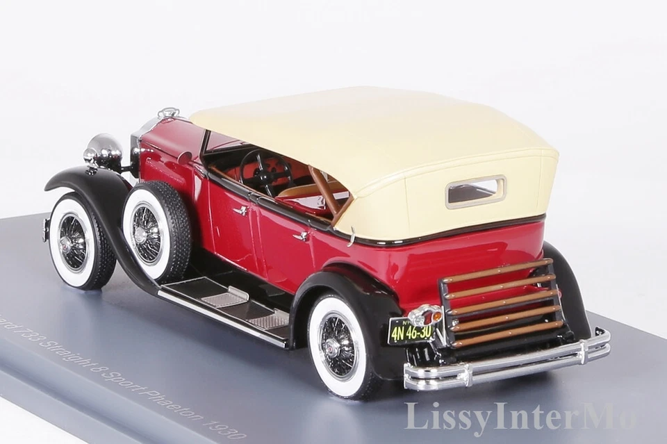 Packard 733 Straight 8 Phaeton 1930 Tourster rot/schwarz Neo 1:43 NEU/OVP 44630 - Bild 2 von 4