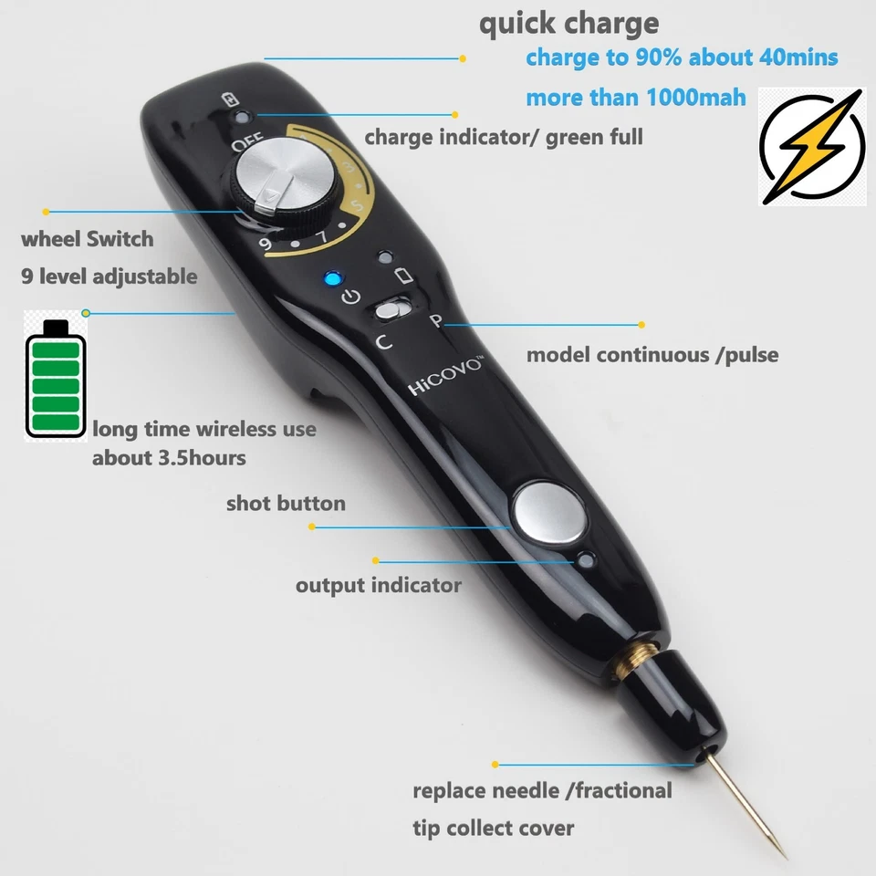 Hicovo Skin Tightening Eyelid Lift Fibroblast Cold Plamax Wireless Beauty Tools - Image 4 of 4